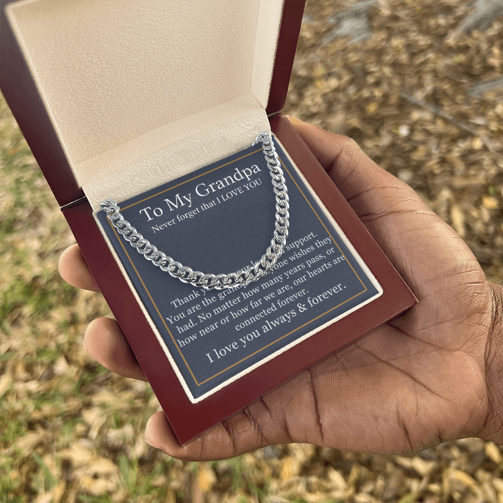 To My Grandpa Necklace