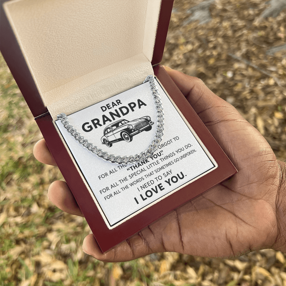 Dear Grandpa Necklace