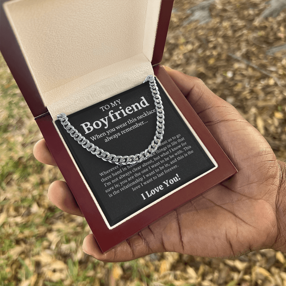 To My Boyfriend Necklace