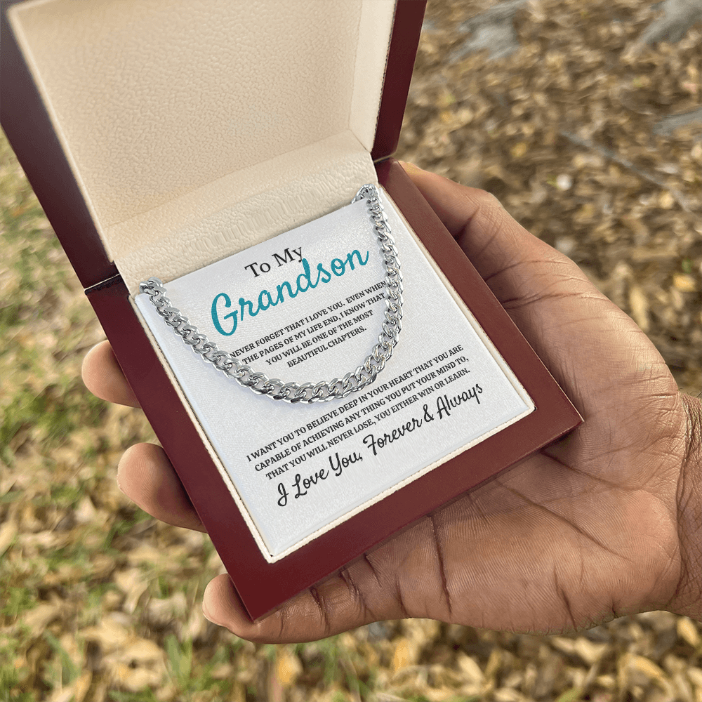 To My Grandson Necklace