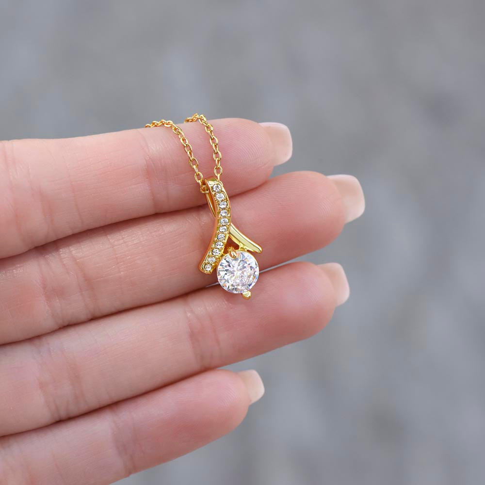 To My Beautiful Bonus Daughter Necklace