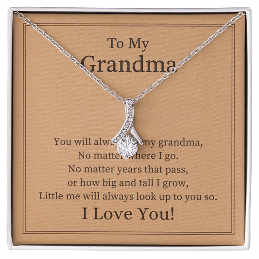 To Grandma from Child Necklace