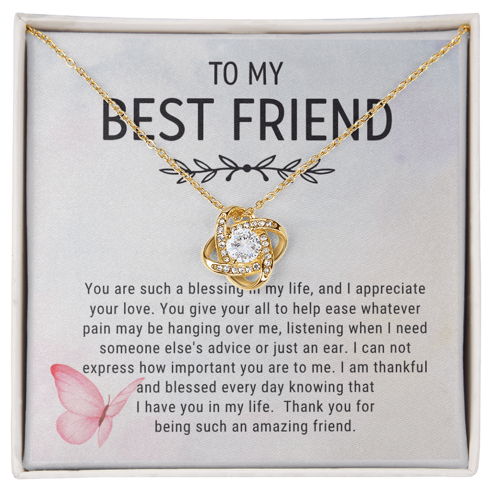 To My Best Friend Necklace