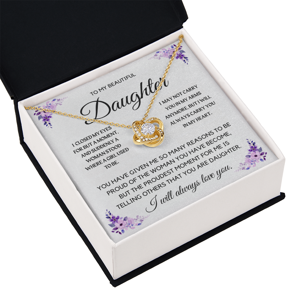 To My Beautiful Daughter Necklace