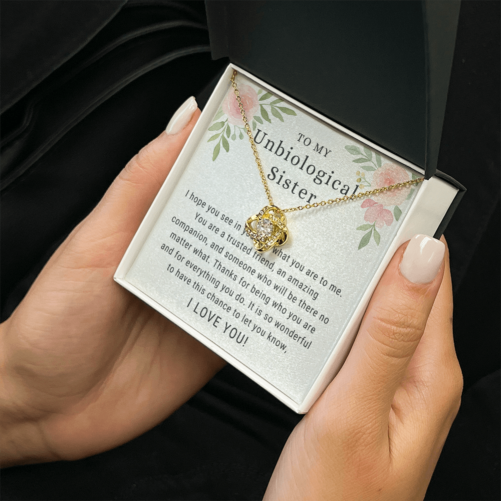 To My Unbiological Sister Necklace