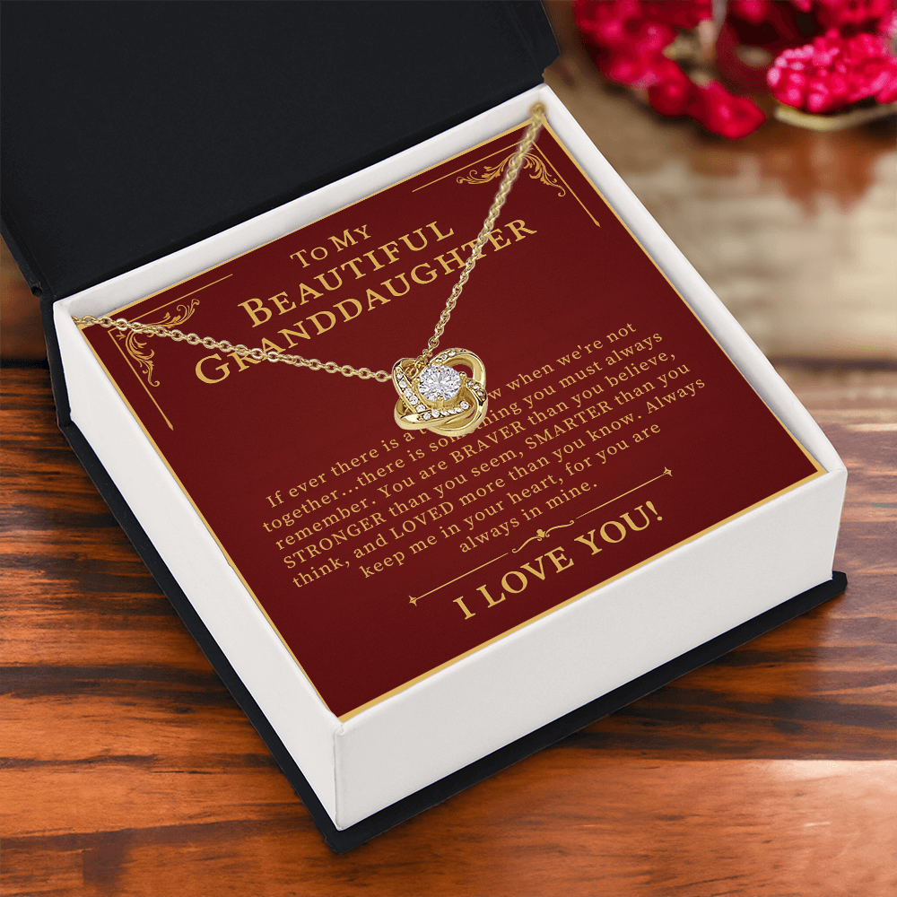 To My Beautiful Granddaughter Necklace