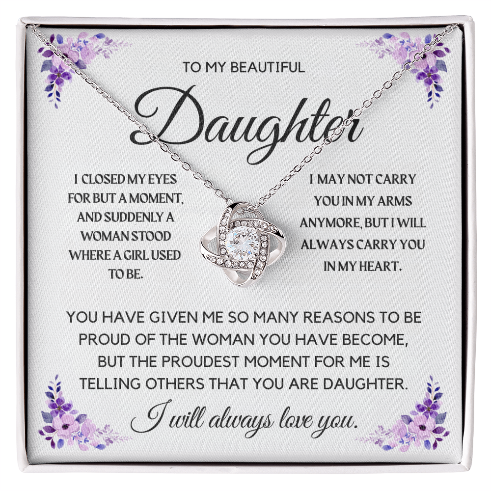 To My Beautiful Daughter Necklace