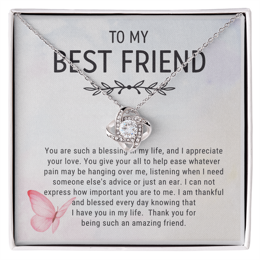 To My Best Friend Necklace