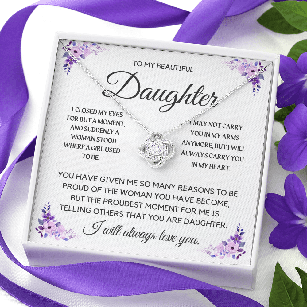 To My Beautiful Daughter Necklace