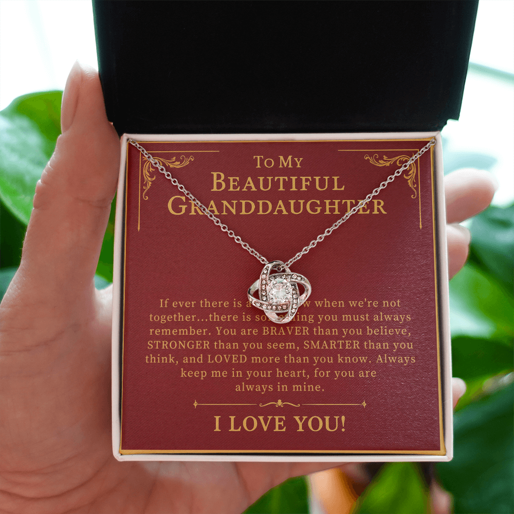 To My Beautiful Granddaughter Necklace