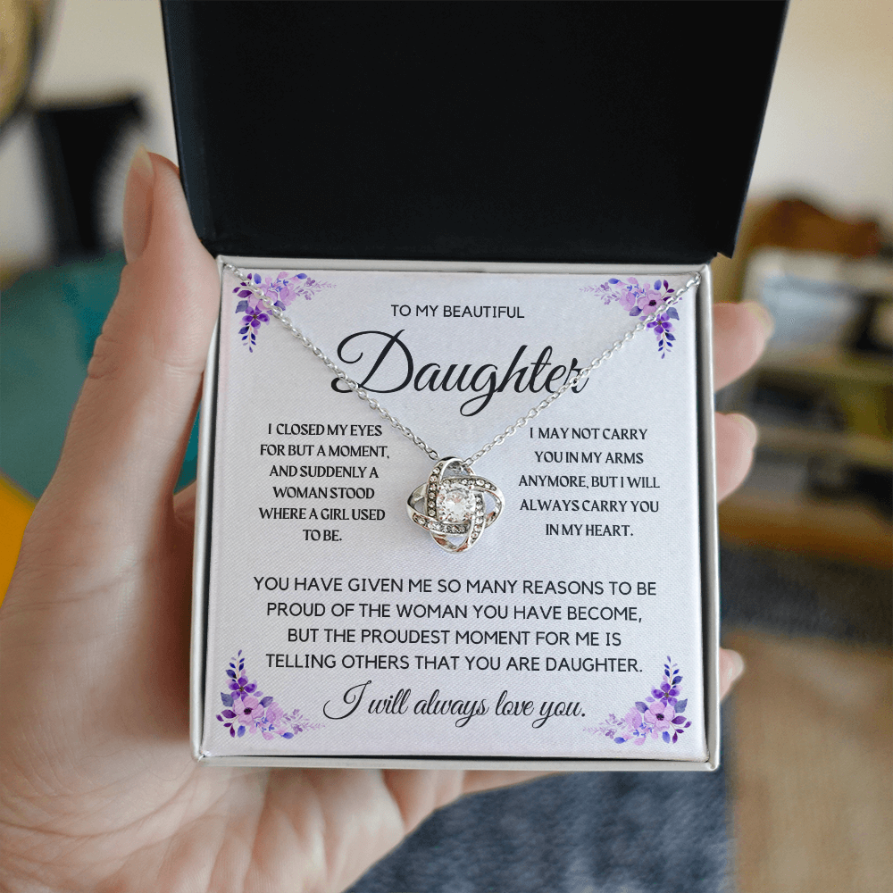 To My Beautiful Daughter Necklace