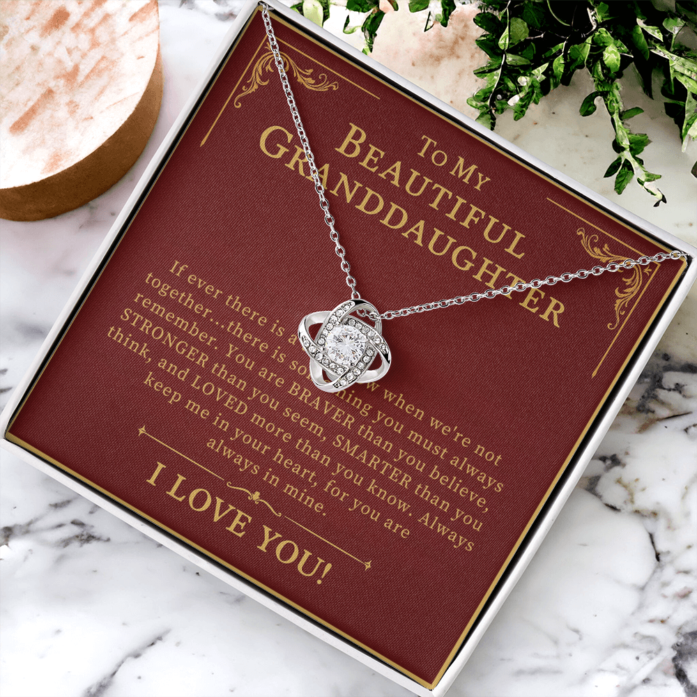 To My Beautiful Granddaughter Necklace