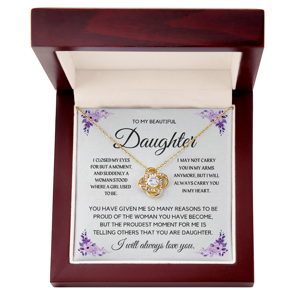 To My Beautiful Daughter Necklace