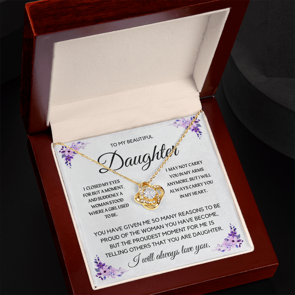 To My Beautiful Daughter Necklace
