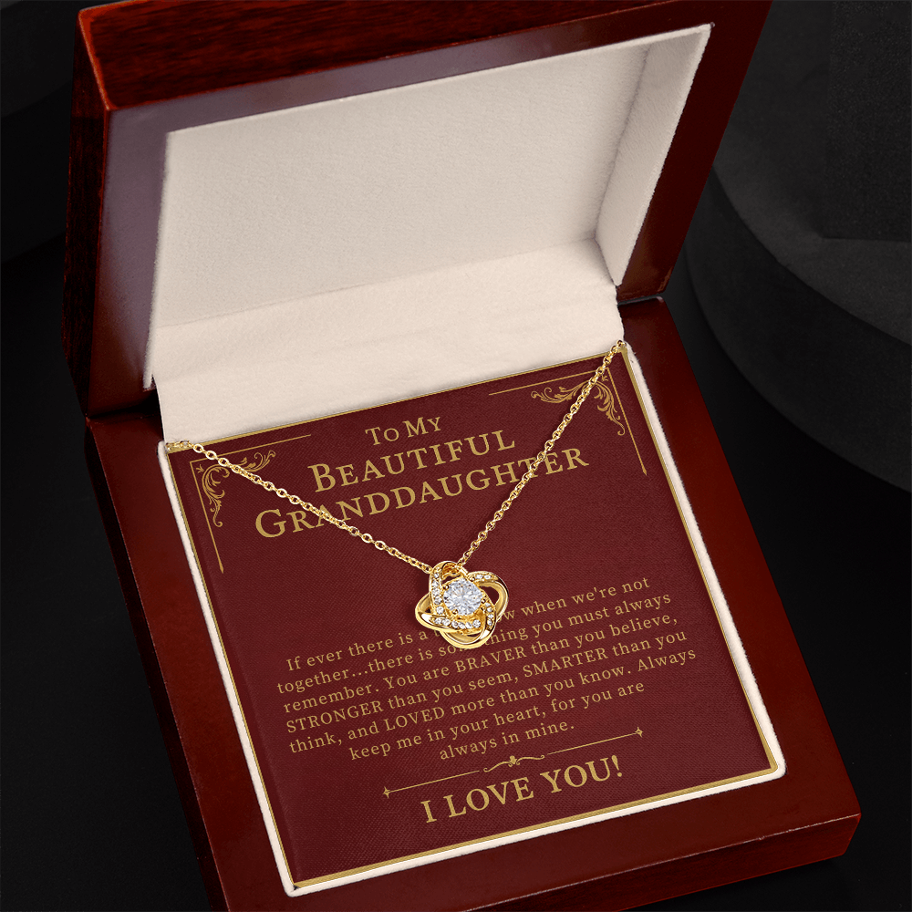 To My Beautiful Granddaughter Necklace