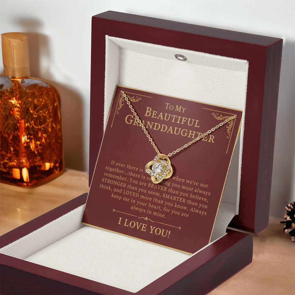 To My Beautiful Granddaughter Necklace