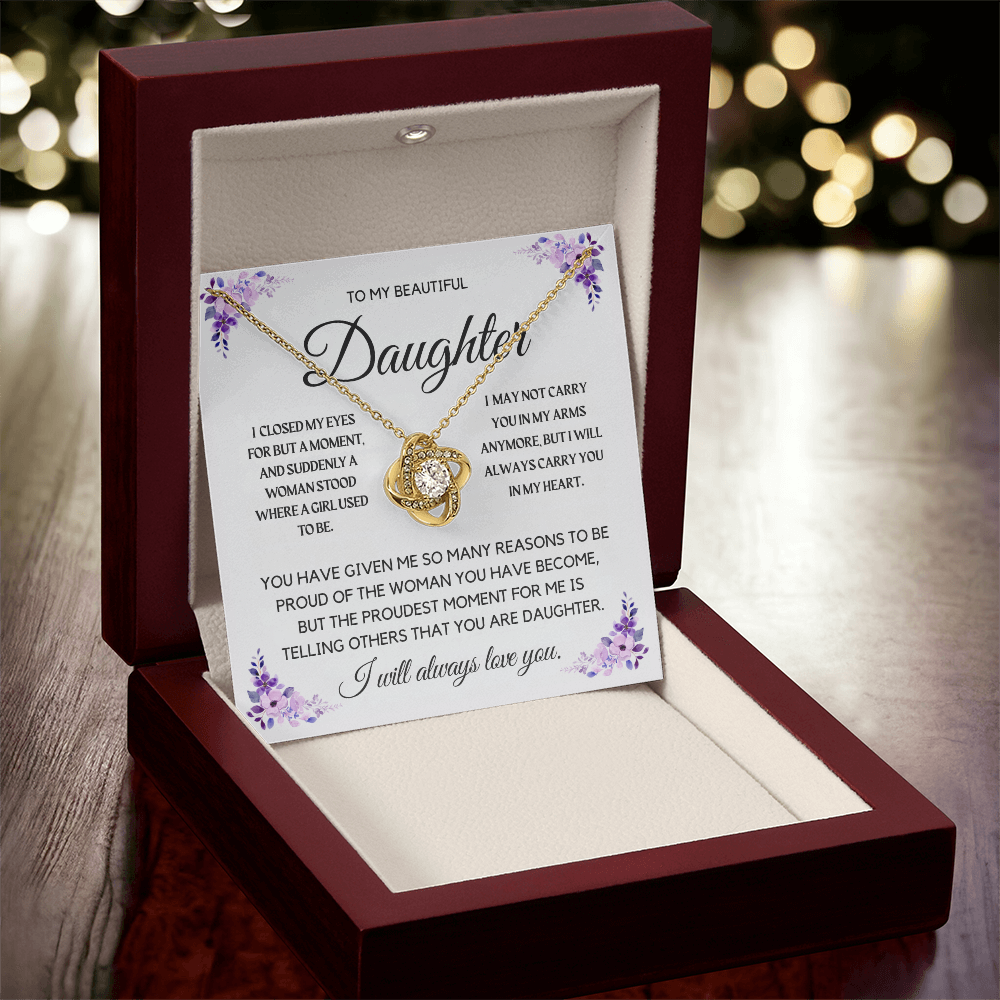 To My Beautiful Daughter Necklace