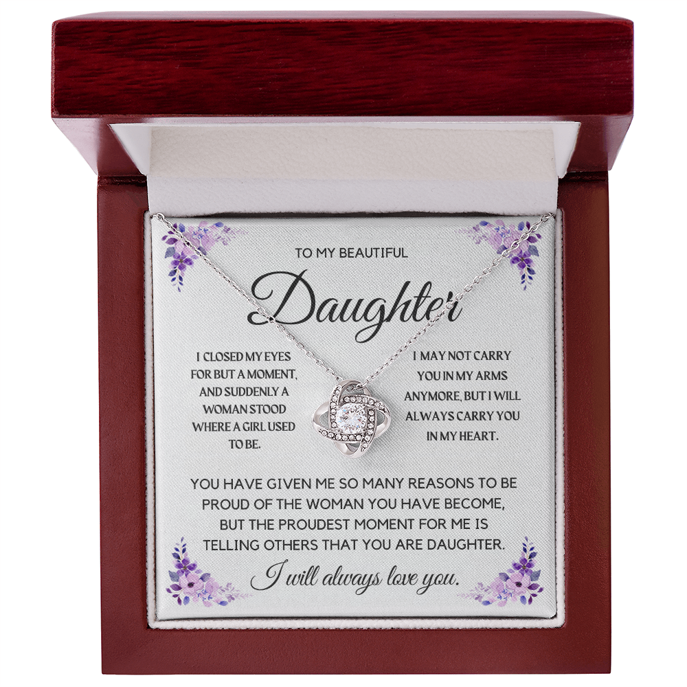 To My Beautiful Daughter Necklace