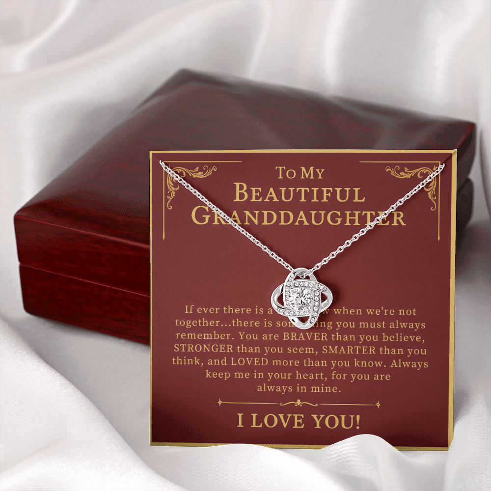 To My Beautiful Granddaughter Necklace