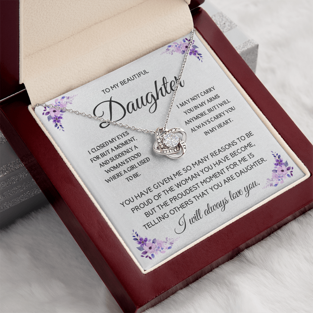 To My Beautiful Daughter Necklace