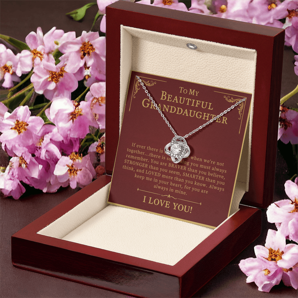 To My Beautiful Granddaughter Necklace