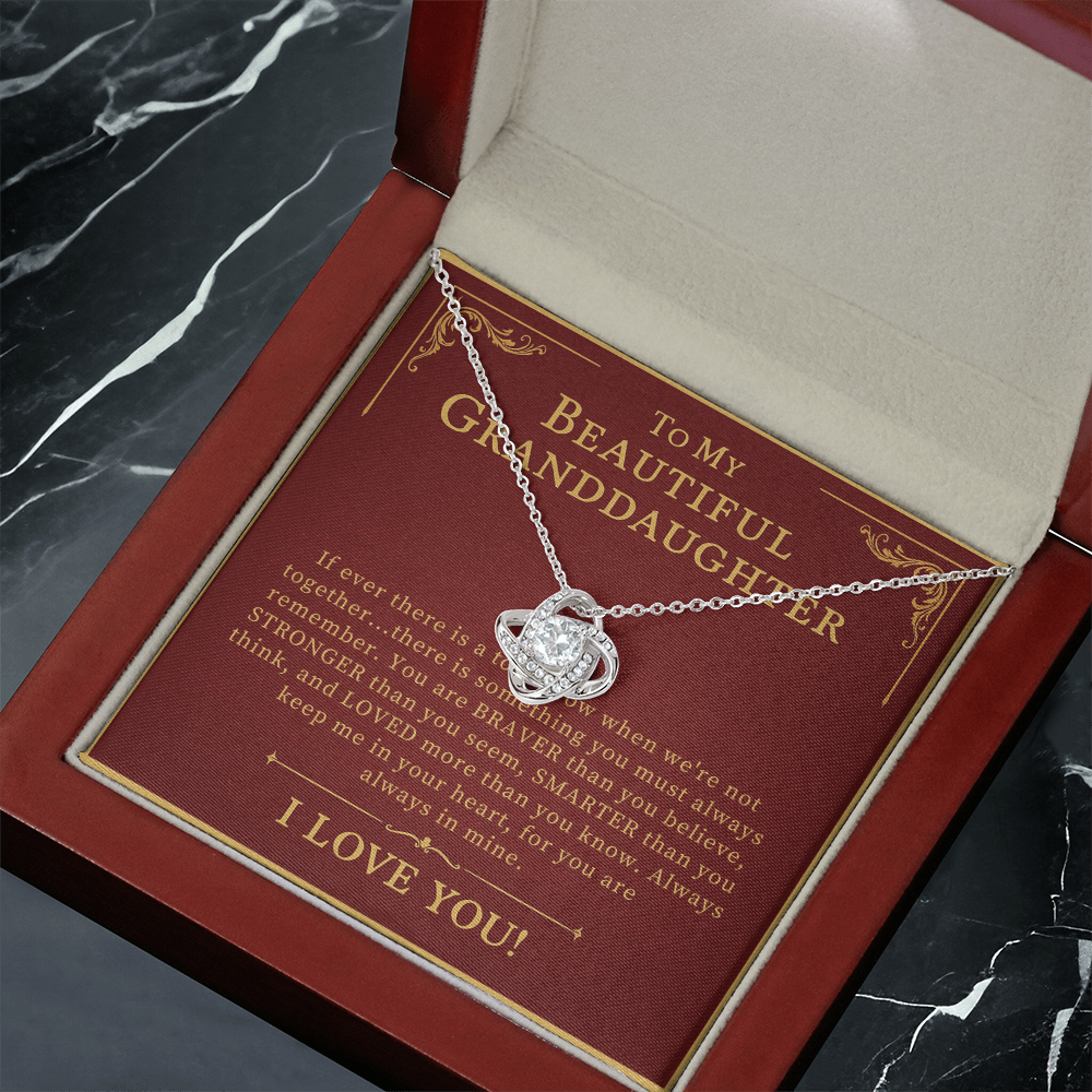To My Beautiful Granddaughter Necklace