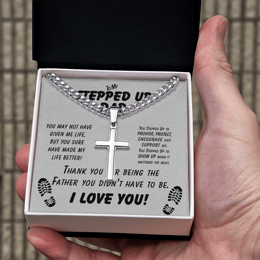 Stepped Up Dad Necklace