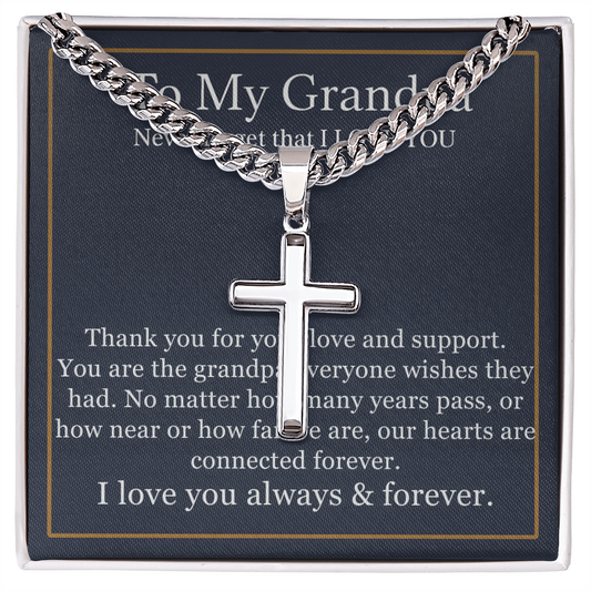 To My Grandpa Necklace