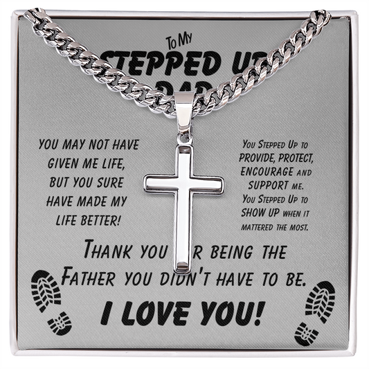Stepped Up Dad Necklace