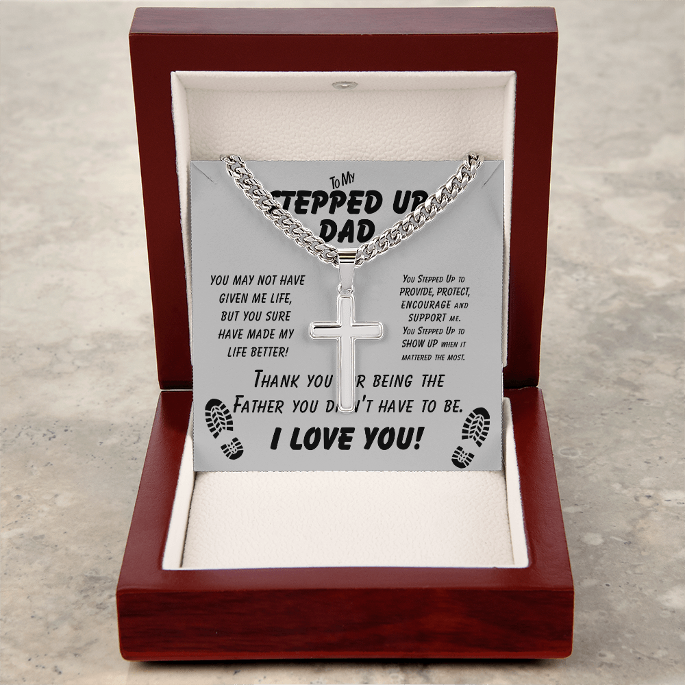 Stepped Up Dad Necklace
