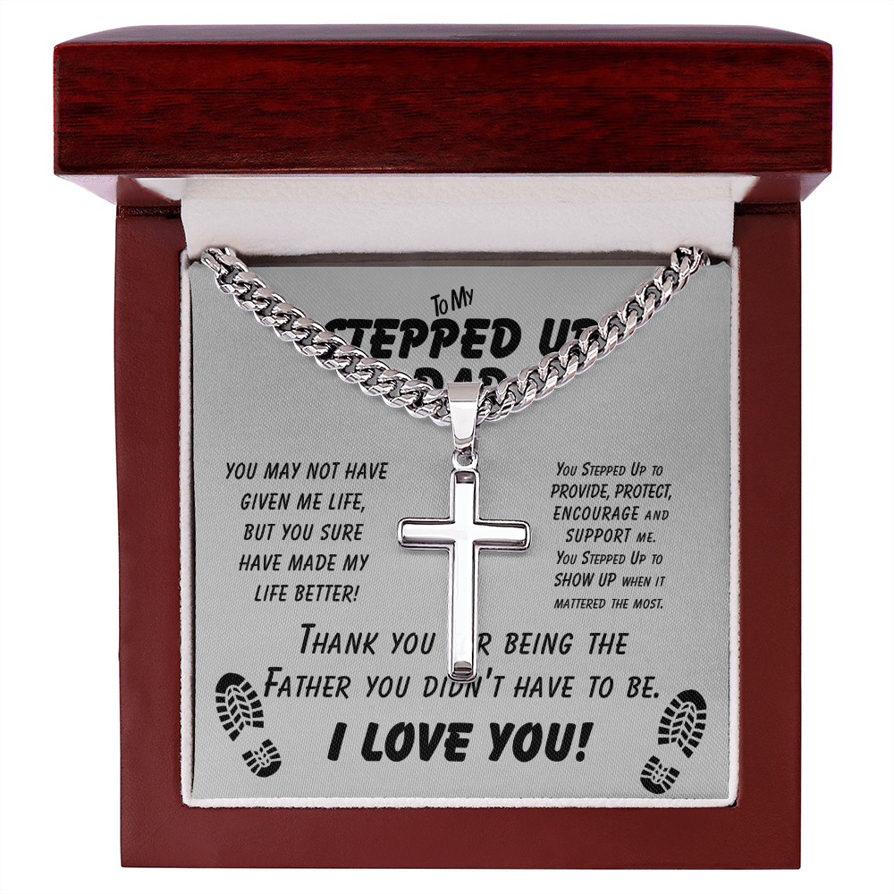 Stepped Up Dad Necklace