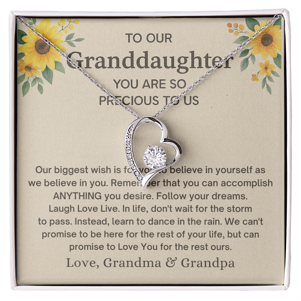 To Our Granddaughter Necklace