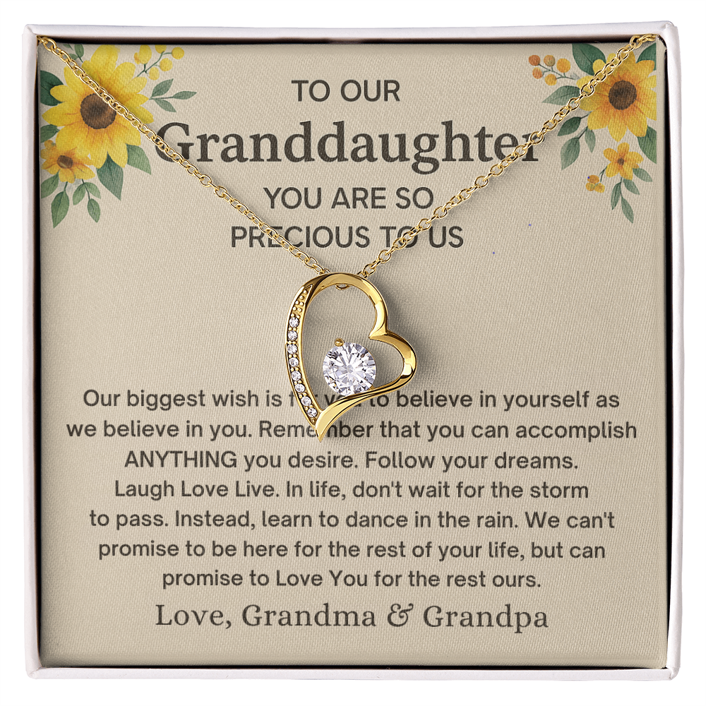 To Our Granddaughter Necklace